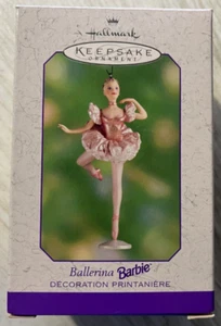 Hallmark 2000 Keepsake Christmas Ornament Ballerina Barbie pink leotard & dress - Picture 1 of 4