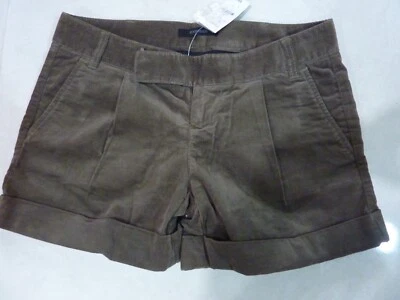 全新 无标签 Express 短裤 尺码 2 天鹅绒 颜色 绿色 OLIVE — 第 1/4 张图片