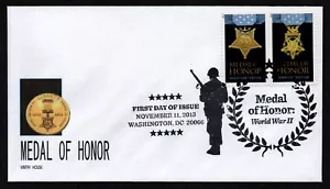 USA, SCOTT # 4822-4823, VINTRY HOUSE FDC COVER - MEDAL OF HONOR 2013 - Picture 1 of 1