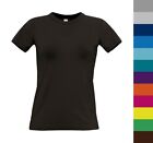 2er Pack B&C dünnes Damen T-Shirt Baumwolle Exact 190 XS-2XL Fair Wear TW040 NEU