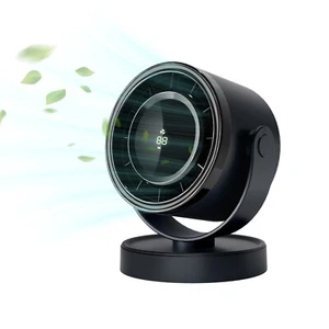 Cordless Circulator Fan Digital Display Desktop Portable Fan USB Charge 4000mAh - Picture 1 of 17