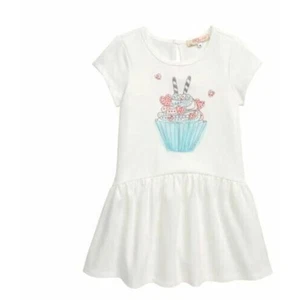 Truly Me Girls Cupcake Embellished Dress White Size 4 MSRP $35 - Picture 1 of 4