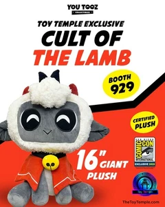 1x CULT OF THE LAMB 16" GIANT PLUSH SDCC COMIC CON EXCLUSIVE TOY TEMPLE 300 PCS - Picture 1 of 3