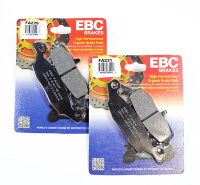 EBC Brake Pad Set High Perf Organic for 2004-17 Suzuki DL 650 V-STROM Front 2 Pr - Image 1 of 2