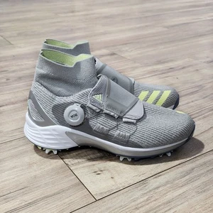Adidas ZG21 Primegreen Boa Mid Golf Shoes Womens Size 6.5 Grey Primeknit - Picture 1 of 7