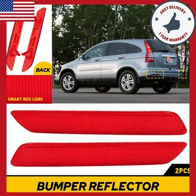 Par de luces reflectoras de parachoques trasero izquierdo derecho aptas para HONDA CR-V 2010-2011 Foto 1 de 4