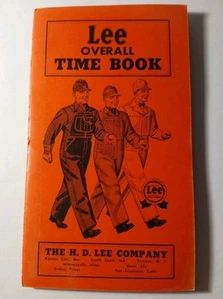 1940s 50s VINTAGE HD LEE MERCANTILE KANSAS CITY LEDGER SANFORIZED DENIM OVERALLS - Picture 1 of 24