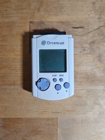 Sega Dreamcast VMU Visual Memory Unit Japan White Official + New Batteries