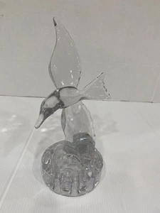 Vintage Cambridge Klarglas Möwe Statue Blume Frosch 10" hoch - Bild 1 von 7