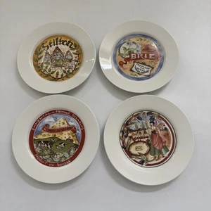 Vintage Cheese Appetizer Plates by Restoration Hardware Set of 4 Charcuterie - Picture 1 of 11