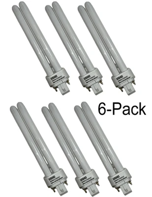 CF26DE/835 26 watt Quad Tube 3500K 4-Pin CFL lamp Ushio 3000144 - 6 Piece LOT - Image 1 of 4