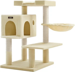 Albero per Gatti, Torre per Gatti Con Pali Tiragraffi Di Sisal, Grande Posatoio, - Foto 1 di 12