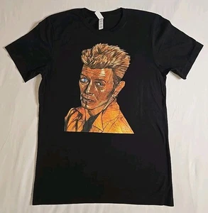 Bella-Canvas Women's "David Bowie" Graphic Print T-Shirt Solid Black Size Medium - Picture 1 of 7