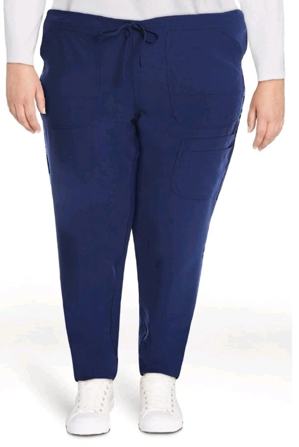 Scrubstar Women’s Drawstring Stretch Scrub Pants Size 3XL Navy Blue Indigo