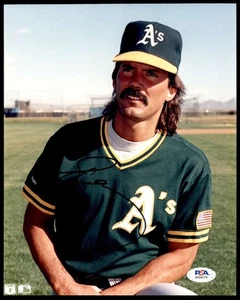 Dennis Eckersley 8 x 10 Photo Signed Auto PSA/DNA Authenticated A's ID:395476 - Picture 1 of 4