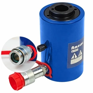 20T Hydraulic Cylinder Jack Hollow Single Acting Hydraulic Ram Cylinder 4"(10... - Picture 1 of 8