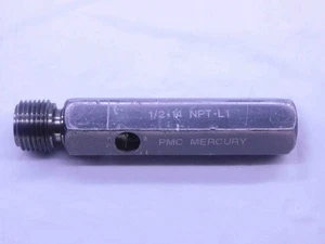 1/2 14 NPT L1 PIPE THREAD PLUG GAGE .5 .50 .500 .5000 N.P.T. NATIONAL TAPER - Picture 1 of 3