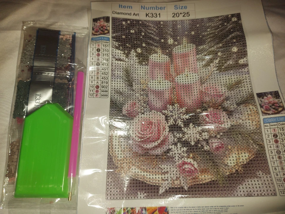 diamond painting bild 20x25cm Neu Advent Weihnachten