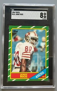 1986 Topps Jerry Rice #161 SGC 8 NM-MT RC) Rookie - Bild 1 von 2
