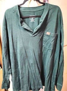 Wrangler Riggs Work Wear Shirt Mens XL Reg Hunter Green PULLOVER - Picture 1 of 2