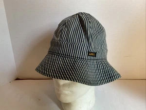 Rare Vintage 70s Lee Striped Railroad Bucket Hat Small Union Made In USA - Picture 1 of 9