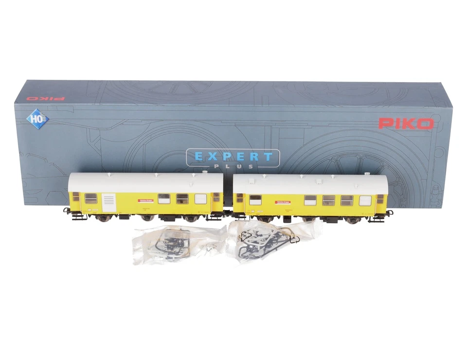 Piko 55918 HO Scale DB AG 2-Car Workshop Trolleys w/Sound LN/Box - Image 1 of 4