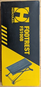 Hercules FS100B Guitar Footrest Stand Foot Stool Black - New - Picture 1 of 4