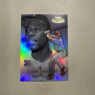 1999 Topps Gold Label Race To Aaron  Juan Gonzalez - Image 1 of 3
