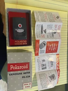 POLAROID EXPOSURE METER TYPE PR-23A MADE BY GE - EXCELLENT IN BOX w DIRECTIONS - Picture 1 of 10
