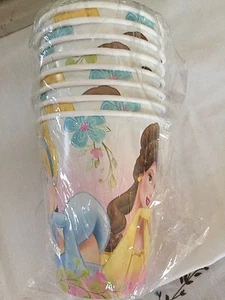 Disney Princess Fanciful Princesses Party Supplies-9oz cups paper-8ct. - Picture 1 of 2