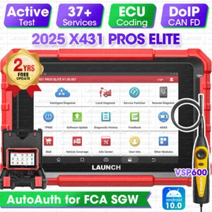 2025 LAUNCH X431 Pro Elite V+ PRO5 Bidirectional Car Diagnostic Scanner Coding - Picture 1 of 18