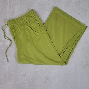 Pantalones de salón Girlfriend Collective 6XL para mujer tejidos pierna ancha verde pistacho - Imagen 1 de 10