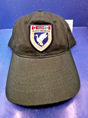 Parche Protector Gorra Exterior Green DUCKS ILIMITADO con Pato y Banderas Ajustable Nuevo Foto 1 de 4