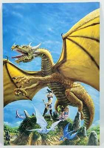 The Art of TSR Colossal Card #31 AND THEN THERE WERE DRAGONS 1996 PAUL JAQUAYS - Picture 1 of 2
