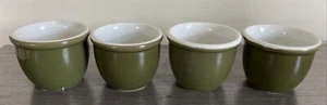 Set Of 4 Vintage HALL POTTERY USA  CUSTARD CUPS RAMEKINS BAKEWARE 1/2 Cup 4 oz. - Picture 1 of 14