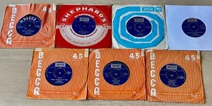 TOM JONES LOT OF SEVEN 7" SINGLES DECCA (1965-72) EX++ ENGLAND POP MALE VOCAL - Picture 1 of 2