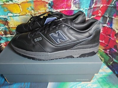 New Balance 550 Triple Black (BB550BBB) - Size 12 Mens - Image 1 of 4