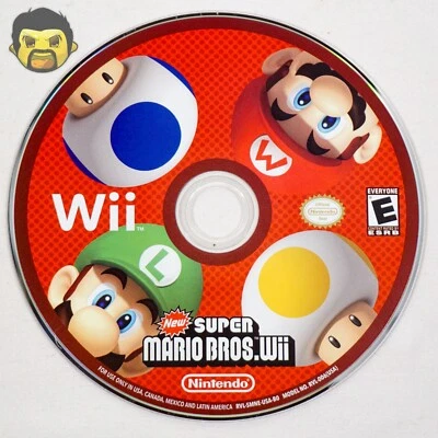 New Super Mario Bros Wii Game Only Nintendo Wii 2009 Tested & Working SHIS FAST - Image 1 of 4