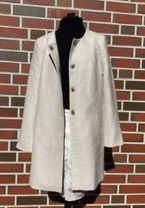 Jake*s Mantel Jacke Gr. 38/40 M Beige Creme Taschen Jakes Jake s TOP - Bild 1 von 9