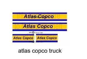 DINKY  ATLAS COPCO STICKER SET - Picture 1 of 1