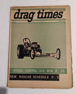 Vintage Drag Times Paper Magazine Vol. 5 No. 27 Oct. 1, 1966