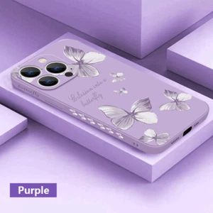 Case For iPhone 16 15 14 Pro Max 13 12 11 XR 8 7 ShockProof Butterfly Soft Cover - Picture 1 of 22