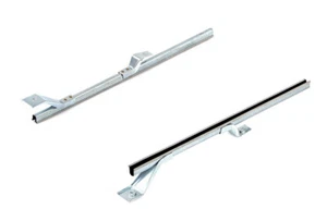 Door Glass Lower Rear Channels w/ Brackets Pair 66-77 Bronco - Imagen 1 de 3