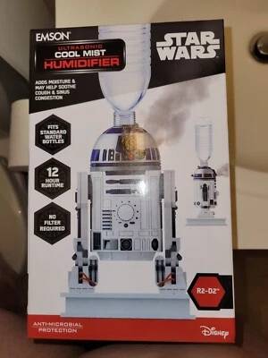 NEW IN BOX Disney Star Wars R2D2 Personal Ultrasonic Cool Mist Humidifier Emson - Image 1 of 3