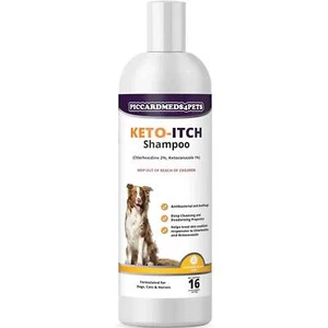 Piccardmeds4pets Keto-Itch Relief Chlorhexidine Plus 2% Shampoo 16oz - Picture 1 of 7