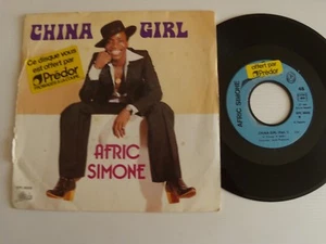 AFRIC SIMONE : China Girl - 7" 45T 1980 French EPC 8658 offert par PREDOR - Picture 1 of 2