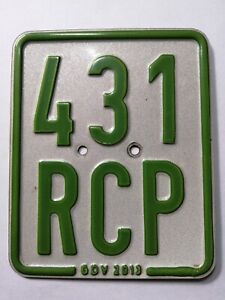 Moped Mofa Roller Nummernschild Kennzeichen 431 RCP - 2013 für Sammler gebraucht