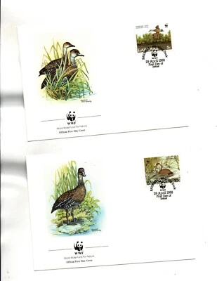 Bahamas FDC WWF Sc#645 to 648 set of 4 BIRDS - Image 1 of 2