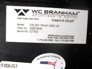 WC Branham CRL 301 1RHA1 00B1 00 eje A de inserción, diámetro de 1", relación 1:1 - Imagen 1 de 6