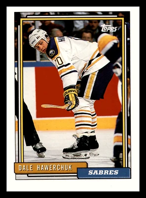 1992 Topps Dale Hawerchuk  Buffalo Sabres #296 Near Mint NM - Image 1 of 2